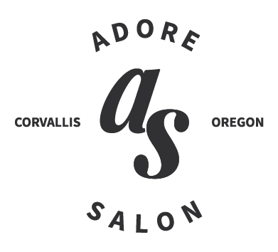 round black adore salon corvallis oregon logo